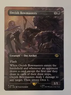 Orcish Bowmasters (433) (Borderless) - Lord of the Rings MTG - Image 1