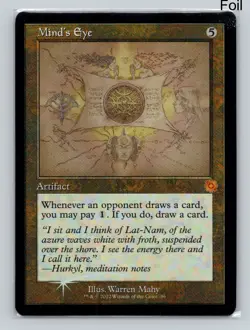 MTG Mind's Eye (Schematic) Foil M The Brothers' War: Retro Frame Artifacts 96 NM - Image 1