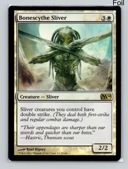 MTG Bonescythe Sliver Foil P Media Promos 1 NM - Image 1