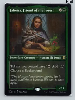 MTG Jaheira, Friend of the Forest (Foil Etched) Foil Baldur's Gate 518 NM - Image 1