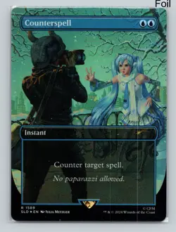 MTG Counterspell (Rainbow Foil) Foil R Secret Lair Drop 1589 NM Hatsune Miku - Image 1