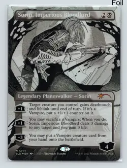 MTG Sorin, Imperious Bloodlord (Borderless) Foil M Secret Lair Series 1244 NM - Image 1