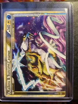 Pokemon TCG Unleashed Raikou and Suicune Legend Holo Holo Card 92/93 - Image 1