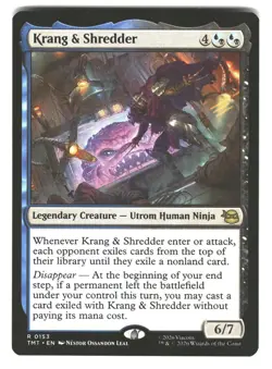 Krang & Shredder 0153 Rare Teenage Mutant Ninja Turtles Magic: The Gathering NM - Image 1