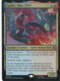 MTG MARVEL'S SPIDER-MAN SPIDER-MAN 2099 RARE FOIL - Image 1