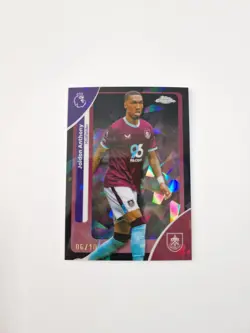 Jaidon Anthony /10 Black Sapphire 2025-26 Topps Chrome Premier League Burnley - Image 1