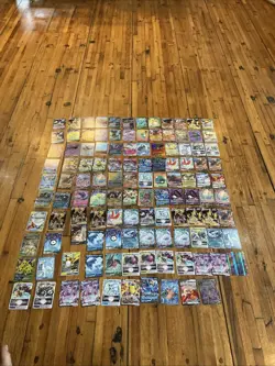 Random Stack of Pokemon Cards. 118 Quantity of Cards Guaranteed V Vmax Gx And Ex - Image 1