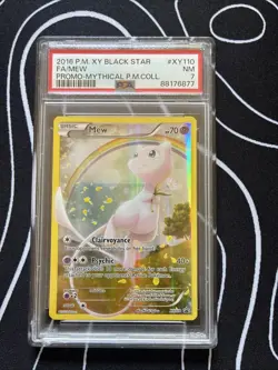 Mew XY110 XY Holo PSA 7 Black Star Promo, English, Pokemon Tcg, 2016 - Image 1