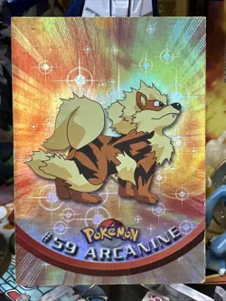 1999 Topps Pokemon Arcanine #59 Foil, Vintage Collectible Card, LP Condition - Image 1