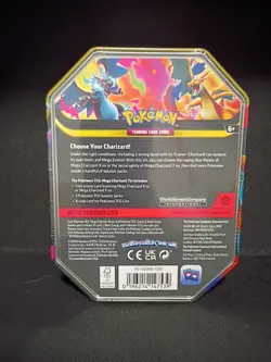 Pokemon TCG Mega Charizard Y ex Tin 4 Booster Packs NEW/Sealed - Image 2