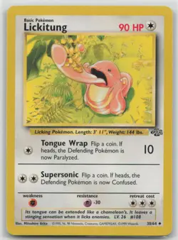 Lickitung 38/64 Uncommon Jungle Pokemon Unlimited Moderately Played - Image 1