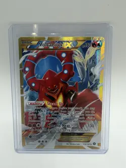 Pokemon Volcanion EX 115/114 Steam Siege Secret Rare Holo Full Art - Image 1