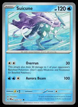 Suicune Master Ball Holo 024/131 Uncommon Prismatic Evolutions Pokemon Card - Image 1