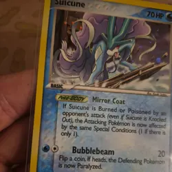Pokemon Card Suicune 4/17 Pop Series Promos 2 Holo Foil Rare Lightly Played LP - Image 3