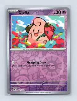 Cleffa 080/197 Common Obsidian Flames Pokemon Reverse Holo Lightly Played - Image 1