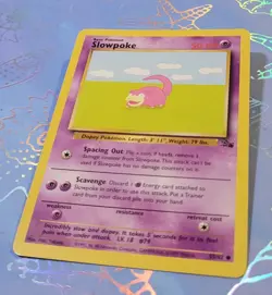 Slowpoke 55/62 Fossil 1999 Pokemon Card NM - Image 3