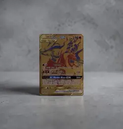 Reshiram & Charizard GX SM247 Tag Team Gold Sun & Moon Promo Pokemon English NM - Image 1