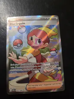 Harlequin 163/086 - Trainer Full Art - S&V White Flare Pokemon TCG NM - Image 1
