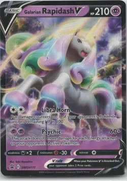 Galarian Rapidash V SWSH111 Holo Promo Sword & Shield Promo Pokemon Holo NM - Image 1