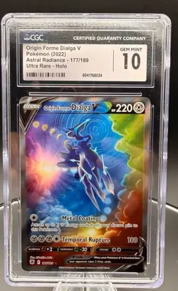 Pokemon TCG: Astral Radiance - Origin Forme Dialga V (Alternate Full Art) CGC 10 - Image 1