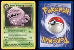 Dark Weezing 31/82 - Pokemon 1st Edition Non-Holo Rare Team Rocket - LP - Image 3