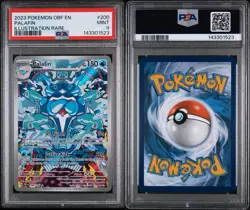 2023 Palafin 200/197 Illustration Rare Pokemon Obsidian Flames PSA 9 - Image 1