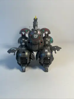 Bakugan Battle Brawlers Pyrus Maxus Helios 7 In 1 Completed With Card RARE SET - Image 5