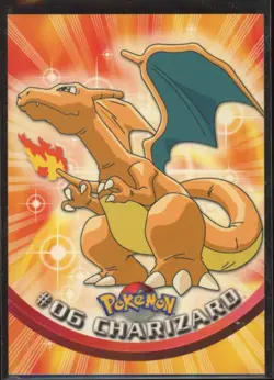 1999 Topps Pokemon Charizard - #06 - Non-Holo TV Series 1 Blue Logo NM - Image 1