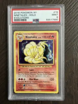 Pokemon | Ninetales 15/108 Holo 2016 XY Evolutions | PSA 9 Mint - Image 1