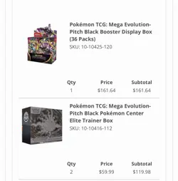 Pokemon TCG Mega Evolution-Pitch Black Booster Display Box (36 Packs) PRESALE - Image 2