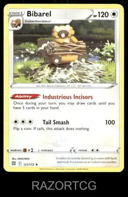 BIBAREL 121/172 R DECK EXCLUSIVES POKEMON NM/M - Image 1