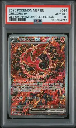 2025 Pokemon MEP EN Oricorio ex Ultra Premium #024 PSA 10 - Image 1