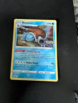 Blastoise 017/078 Holo Rare Pokemon GO Pokemon Holo Near Mint - Image 1