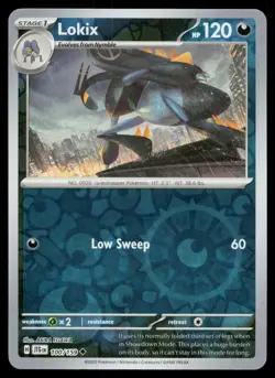 Lokix Uncommon Reverse Holo Journey Together JTG 100/159 Pokemon NM 2025 - Image 1