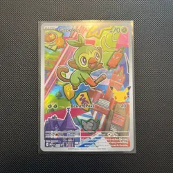 Pokemon First Partner Series 2 Grookey 052 Illustration Collection Promo NM - Image 1
