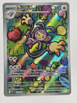 Ambipom 107/094 Me02: Phantasmal Flames Illustration Rare Pokemon NM - Image 1