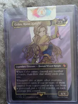 Celes, Rune Knight Borderless Surge Foil 0209, MTG Final Fantasy - Image 1