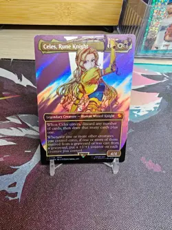 Celes, Rune Knight (Borderless) (Surge Foil) Commander: Final Fantasy Foil - Image 3