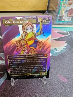 Celes, Rune Knight (Borderless) (Surge Foil) Commander: Final Fantasy Foil - Image 5