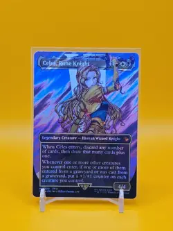 Celes Rune Knight Borderless Surge Foil, Mythic Commander, NM - MTG - M 0209 - Image 1