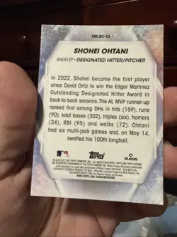 Shohei Ohtani 2023 #SMLBC-33 Topps Chrome Series 2 Stars of MLB - Image 2