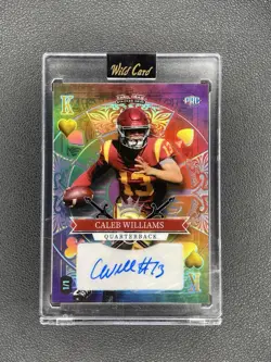 2023 5 Card Draw Caleb Williams King Of Hearts Rainbow Auto 1/1 Offers✅ - Image 1