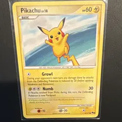 Nintendo Pikachu 15/17 POP Series 9 Rare Regular Promo English 2009 HP 60 - Image 1