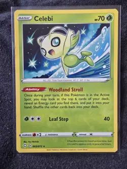 Pokemon TCG Celebi Shining Fates 003/072 Regular Rare Near Mint - Image 1
