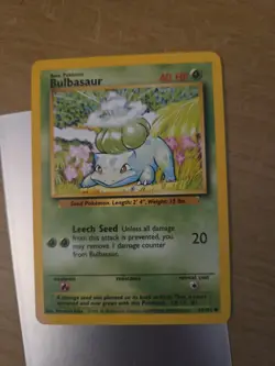 Pokemon TCG Bulbasaur Base Set, Card 44/102, Regular - Image 1