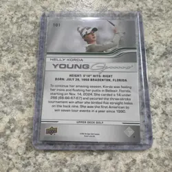Upper Deck 2026 Nelly Korda Young Guns #101 Golf LPGA Base Set - Image 2