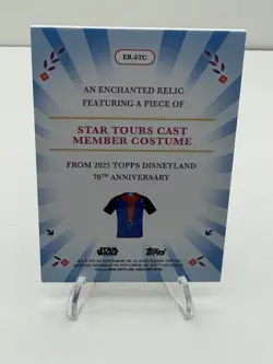 Topps Disneyland 70th Anniversary Enchanted Relics Star Tours Cast Member ER-STC - Image 2