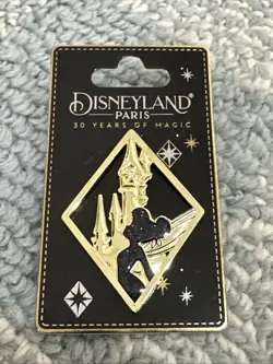 Disneyland Paris 30th Anniversary Tinker Bell Castle Glitter Pin New - Image 1