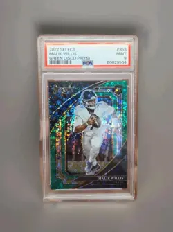 Malik Willis /5 2022 Select Green Disco Prizm Suite Level Psa 9 Graded MINT - Image 1