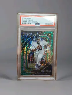 Malik Willis /5 2022 Select Green Disco Prizm Suite Level Psa 9 Graded MINT - Image 2